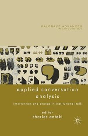 Applied Conversation Analysis | 1:a upplagan