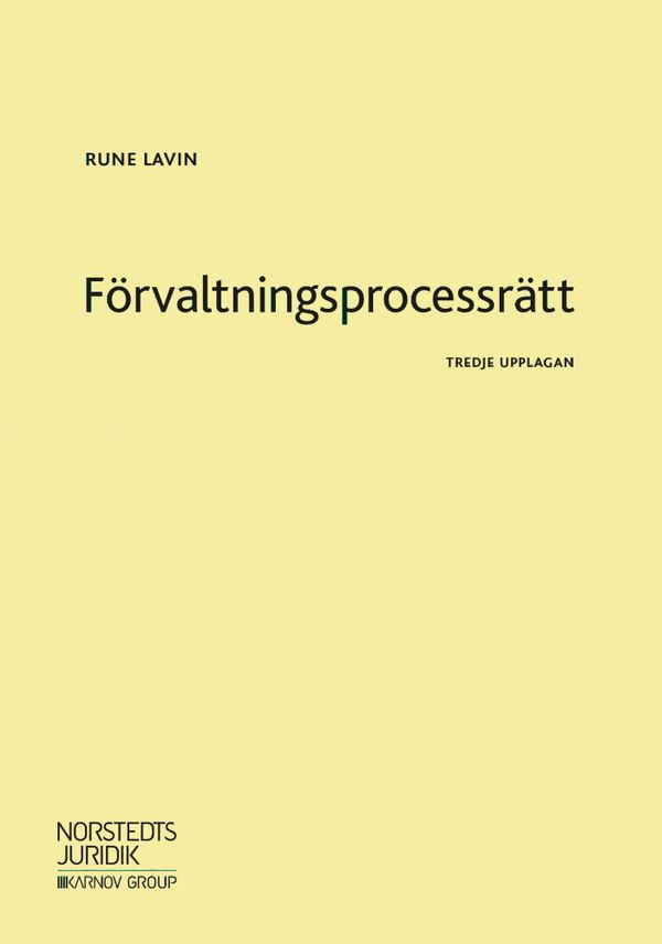 Förvaltningsprocessrätt | 3:e upplagan