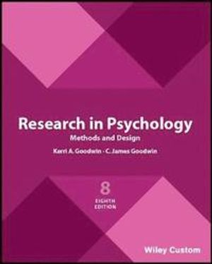 Research in Psychology Methods and Design 8e | 8:e upplagan