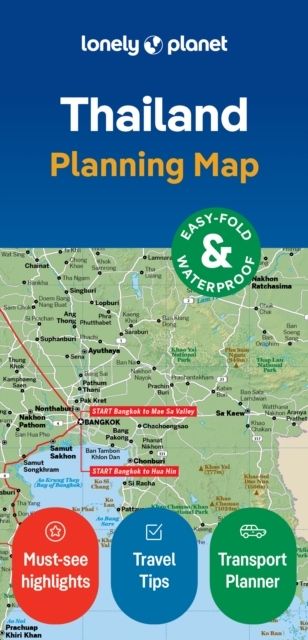 Lonely Planet Thailand Planning Map | 0:e upplagan
