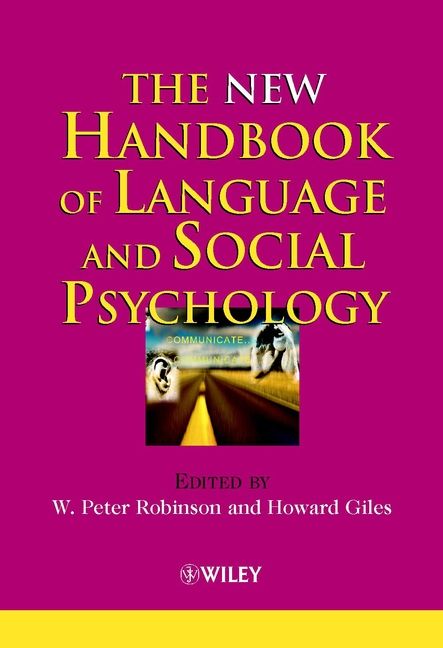 The New Handbook of Language and Social Psychology | 1:a upplagan