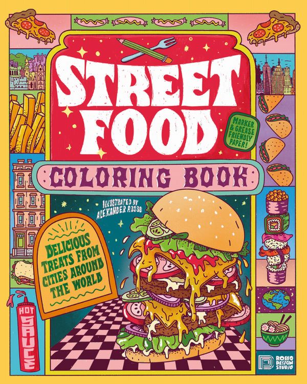Street Food Coloring Book | 0:e upplagan