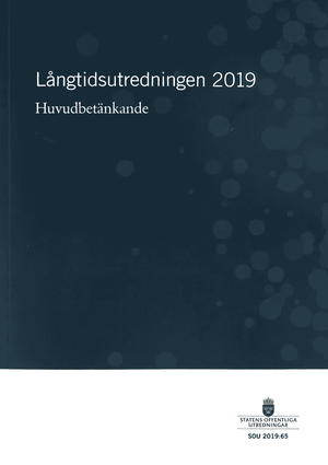 Långtidsutredningen 2019. SOU 2019:65 : Huvudbetänkande (Fi 2017:2D)