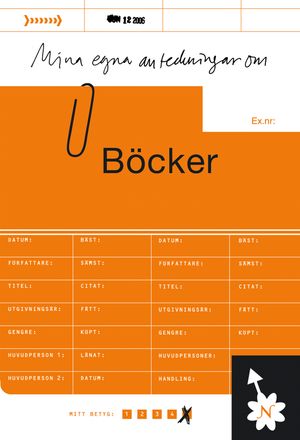 Mina anteckningar om böcker | 1:a upplagan
