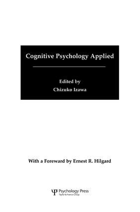 Cognitive Psychology Applied | 1:a upplagan