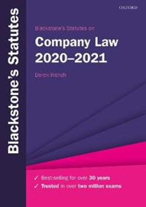 Blackstone's Statutes on Company Law 2020-2021