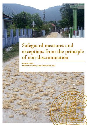 Safeguard measures and exceptions from the principle of non-discrimination | 1:a upplagan