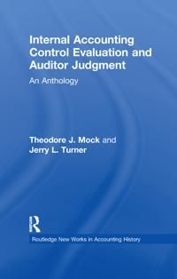 Internal Accounting Control Evaluation and Auditor Judgement | 1:a upplagan
