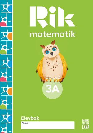 Rik matematik 3 A Elevbok | 1:a upplagan