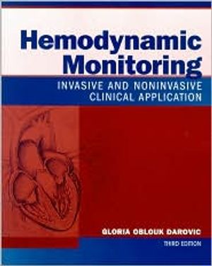 Hemodynamic monitoring - invasive and noninvasive clinical application