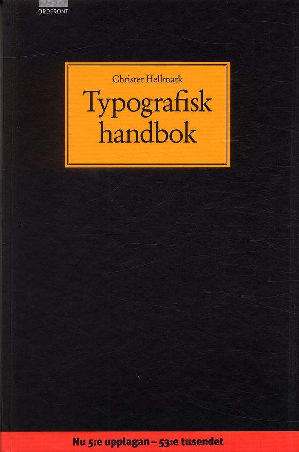 Typografisk handbok | 5:e upplagan