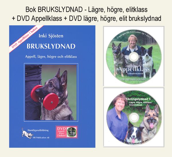 Brukslydnad utbildningspaket (bok, DVD appellklass lydnad, DVD lägre-elit brukslydnad, arbetsbok) | 0:e upplagan