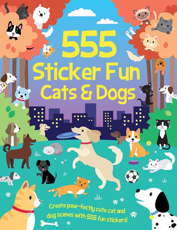 555 Sticker Fun - Cats & Dogs Activity Book | 0:e upplagan