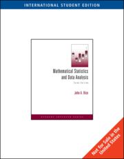 Mathematical Statistics and Data Analysis