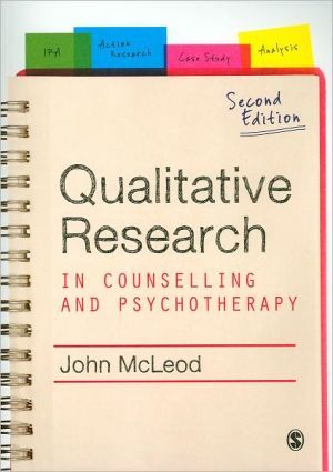 Qualitative research in counselling and psychotherapy