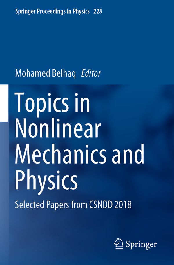 Topics in Nonlinear Mechanics and Physics | 1:a upplagan