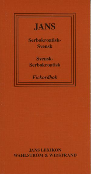 Serbokroatisk-svensk, svensk- serbokroatisk fickordbok