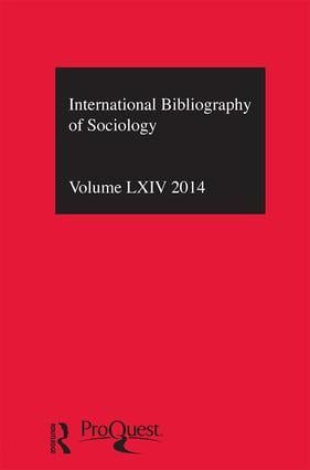 IBSS: Sociology: 2014 Vol.64 | 1:a upplagan