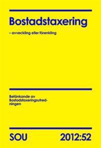 Bostadstaxering : avveckling eller förenkling. SOU 2012:52 | 0:e upplagan