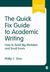 The Quick Fix Guide to Academic Writing