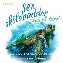 Sex sköldpaddor kring ett bord