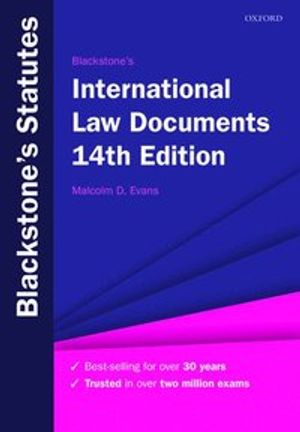 Blackstone's International Law Documents | 14:e upplagan