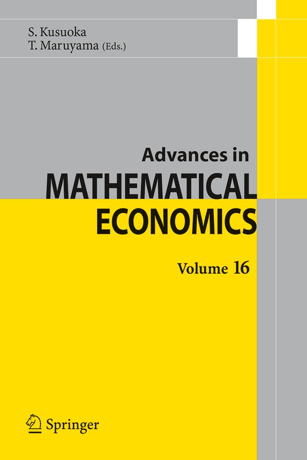 Advances in Mathematical Economics Volume 16 | 1:a upplagan