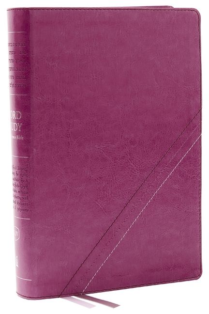 KJV, Word Study Reference Bible, Leathersoft, Pink, Red Letter, Comfort Print | 0:e upplagan
