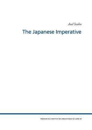 The Japanese Imperative | 0:e upplagan
