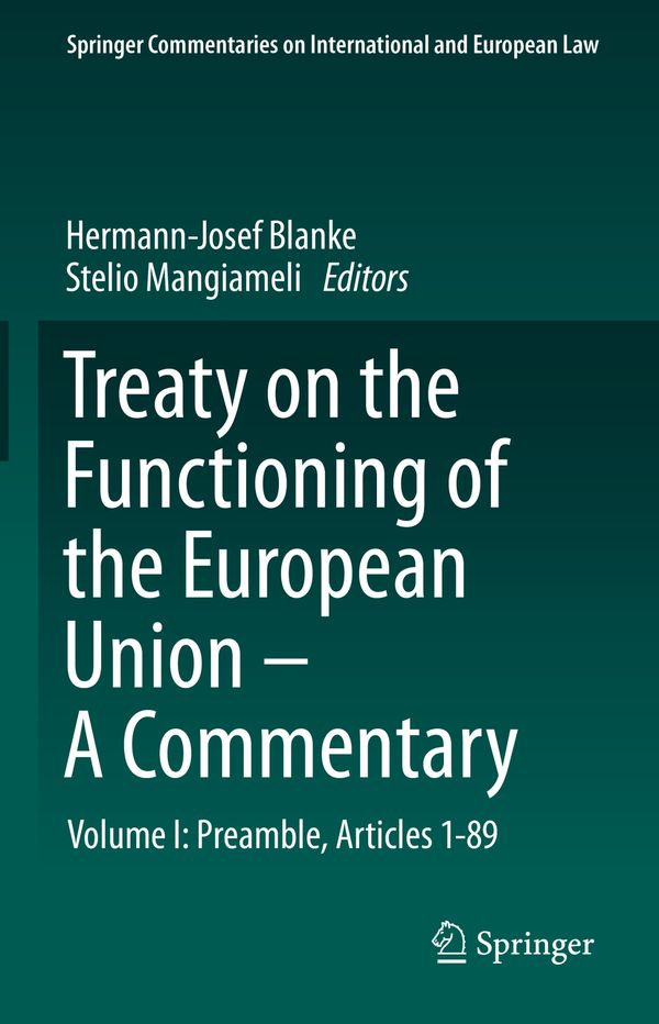 Treaty on the Functioning of the European Union - A Commentary | 1:a upplagan