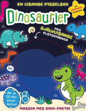 Aktivitetsbok med lysande klistermärken - Dinosaurier