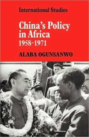 China's Policy in Africa 1958–71