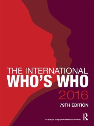 The International Who's Who 2016 | 79:e upplagan