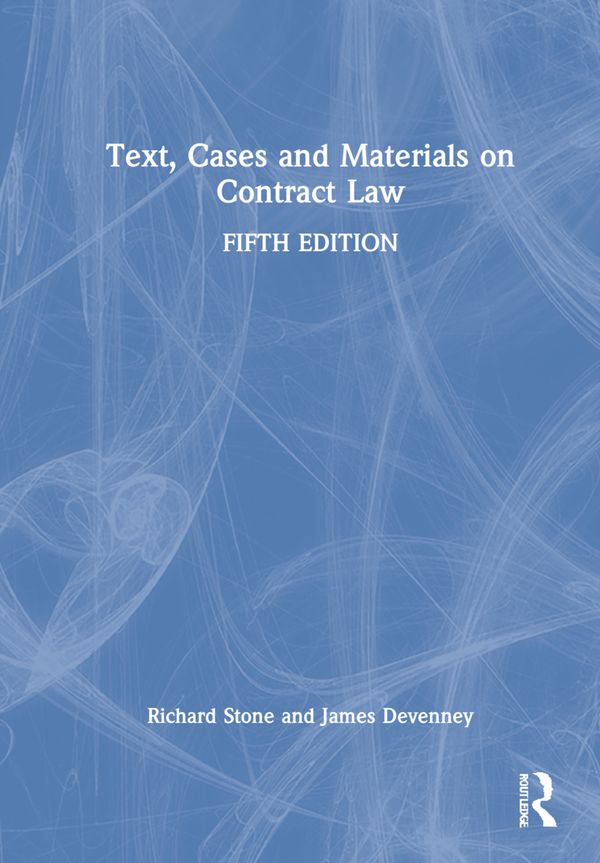 Text, Cases and Materials on Contract Law | 5:e upplagan