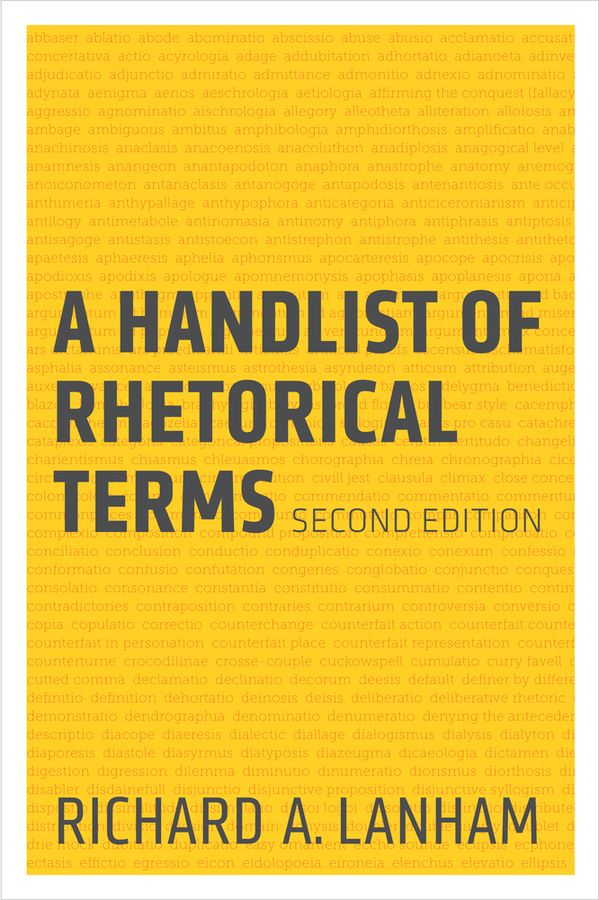 A Handlist of Rhetorical Terms | 2:a upplagan