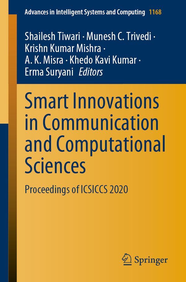 Smart Innovations in Communication and Computational Sciences | 1:a upplagan