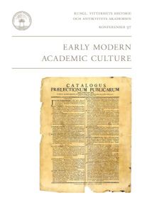 Early modern academic culture | 0:e upplagan