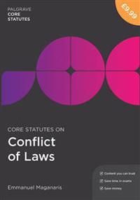 Core Statutes on Conflict of Laws | 1:a upplagan