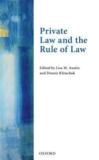 Private Law and the Rule of Law | 0:e upplagan
