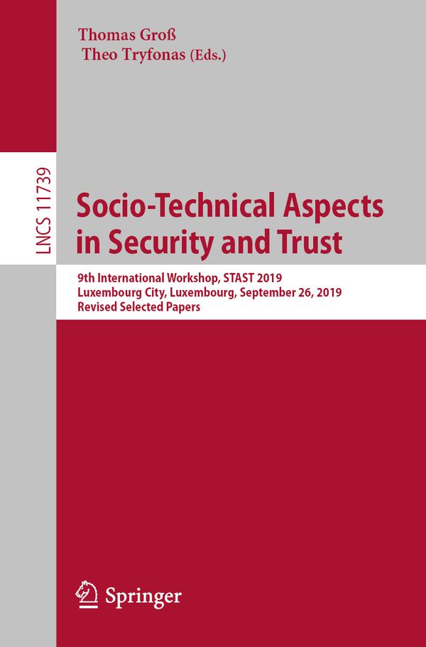 Socio-Technical Aspects in Security and Trust | 1:a upplagan