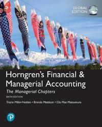 Horngren's Financial & Managerial Accounting, The Managerial Chapters and The Financial Chapters plus Pearson MyLab Accounting w | 6:e upplagan