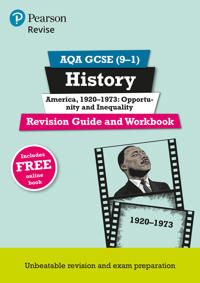 Revise AQA GCSE (9-1) History America, 1920-1973: Opportunity and inequality Revision Guide and Workbook | 0:e upplagan