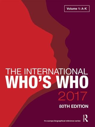 The International Who's Who 2017 | 80:e upplagan