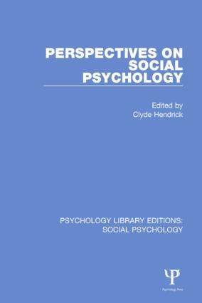 Perspectives on Social Psychology | 1:a upplagan