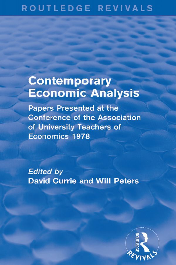 Contemporary Economic Analysis (Routledge Revivals) | 1:a upplagan