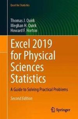 Excel 2019 for Physical Sciences Statistics |  2:e upplagan