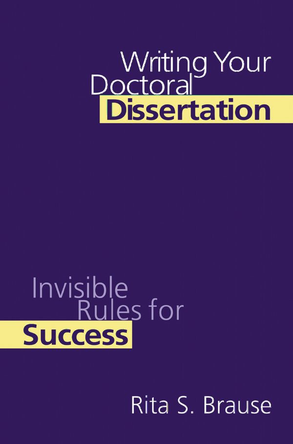 Writing Your Doctoral Dissertation | 1:a upplagan