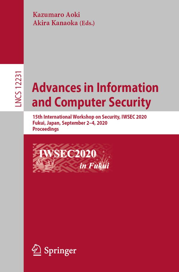 Advances in Information and Computer Security | 1:a upplagan