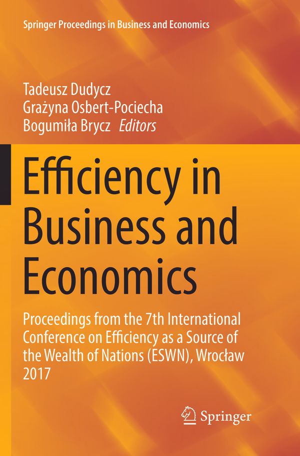 Efficiency in Business and Economics | 1:a upplagan