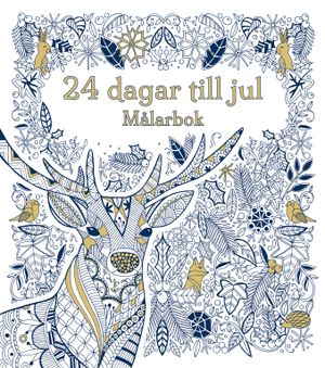 24 dagar kvar till jul - målarbok